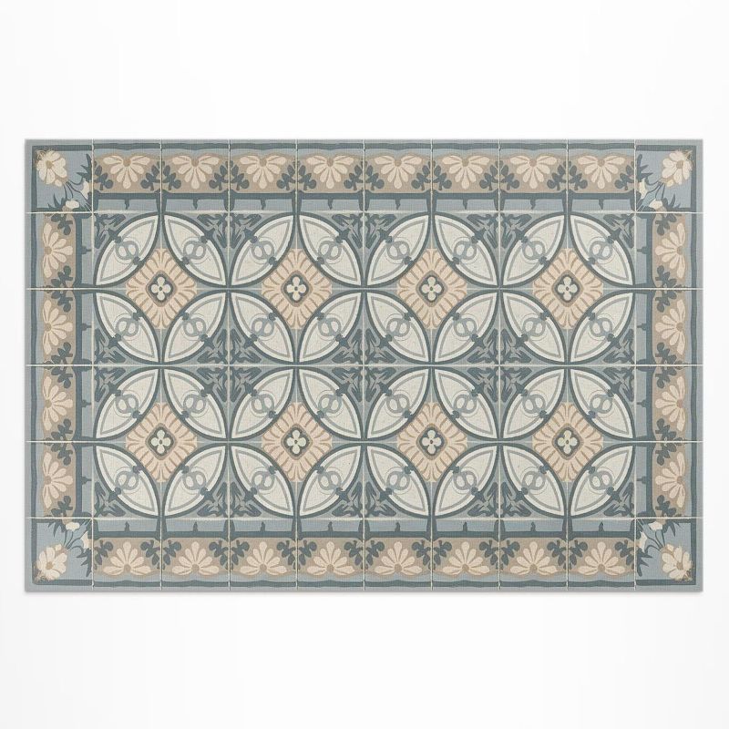 Dywan Winylowy Z Nadrukiem Wallfluent 120x180 cm Dekoracyjne płytki vintage mozaika 1 szt.
