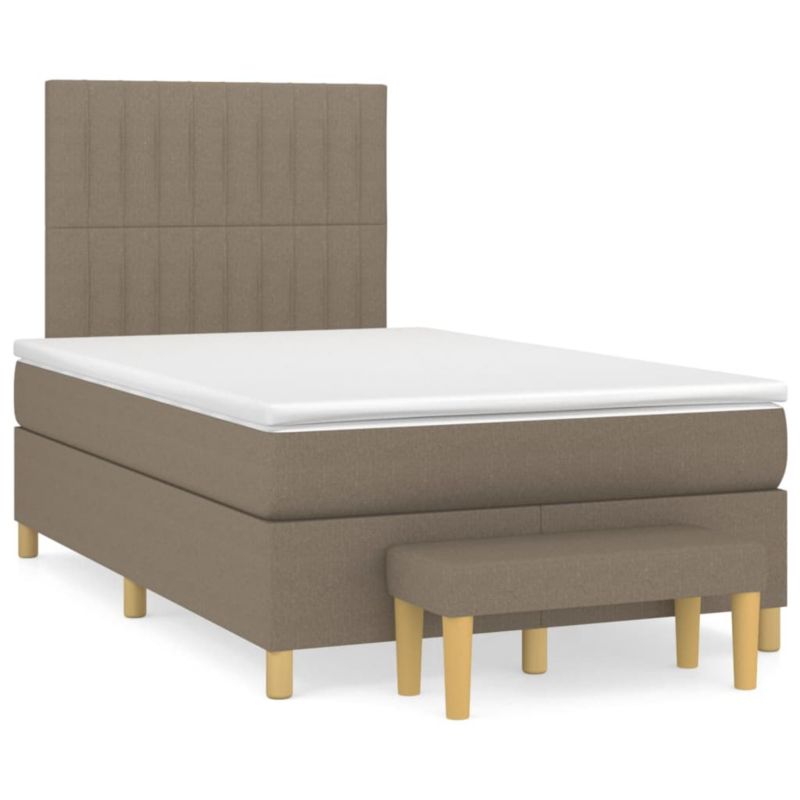 Łóżko z materacem WaszeMeble 120x200 cm taupe WM-3137305 1 szt.
