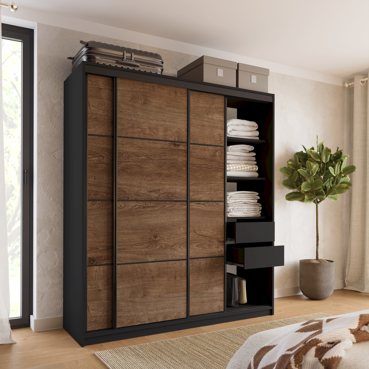 Szafa do przedpokoju 180 cm LOFT