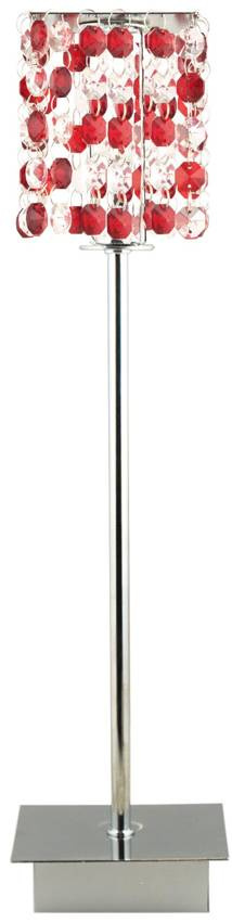 Czerwona lampa stołowa gabinetowa do biura Classic regulowana 40 cm