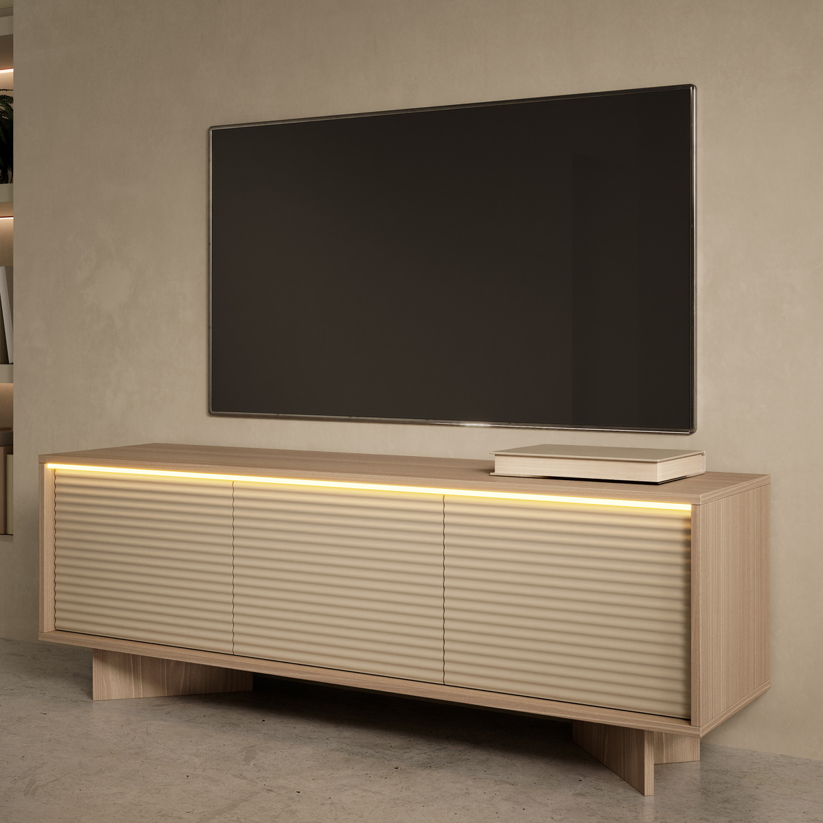 Szafka RTV do salonu 154 cm SARI bolivar naturalny