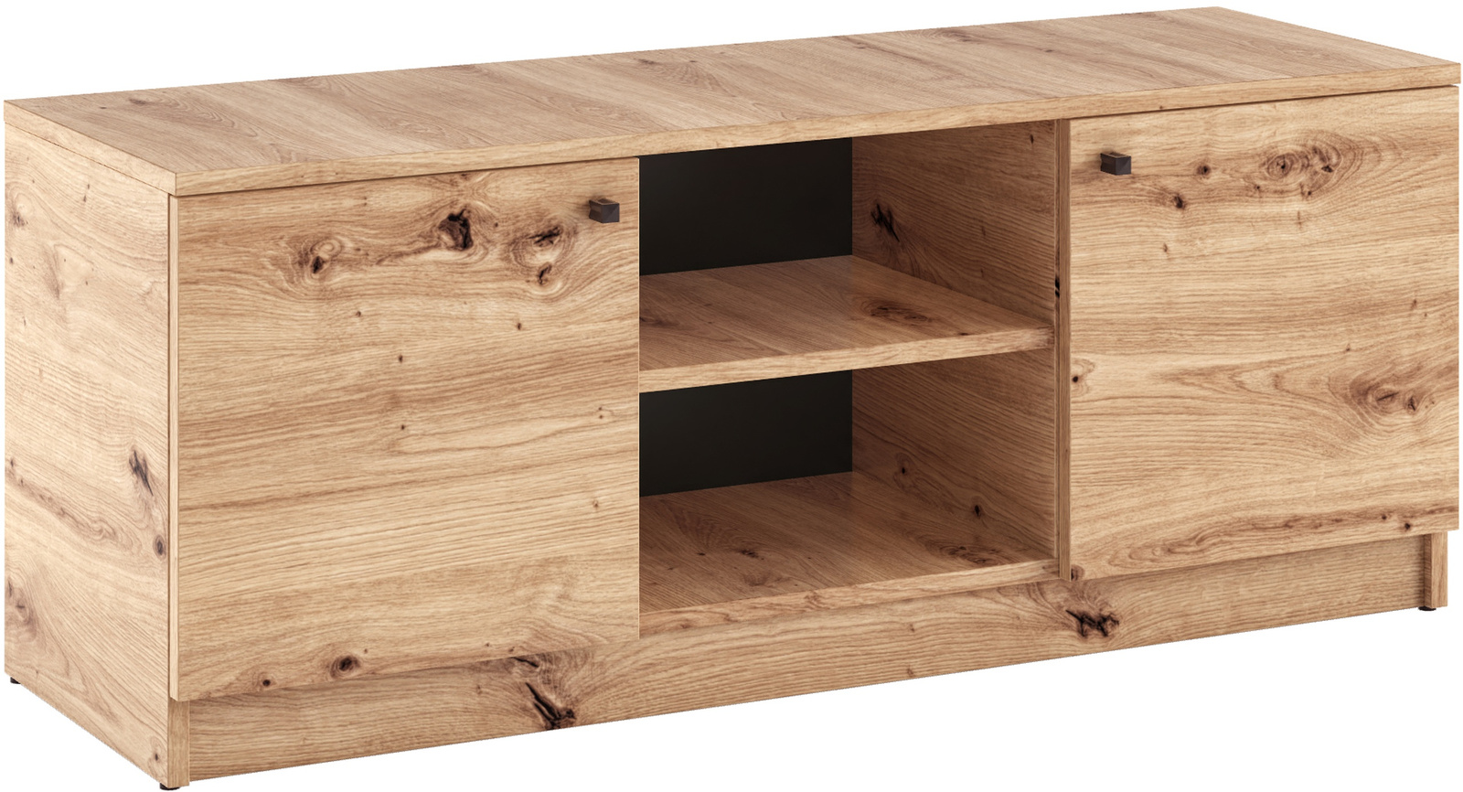Dwudrzwiowa szafka RTV 120 cm pod TV do salonu ERIS dąb artisan