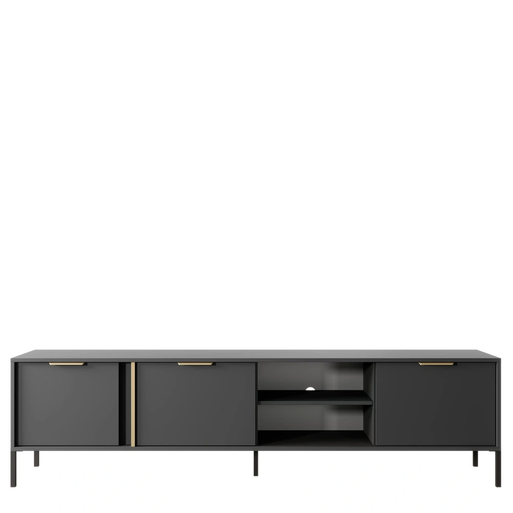 Szafka RTV nowoczesna 203 cm LECCE antracyt