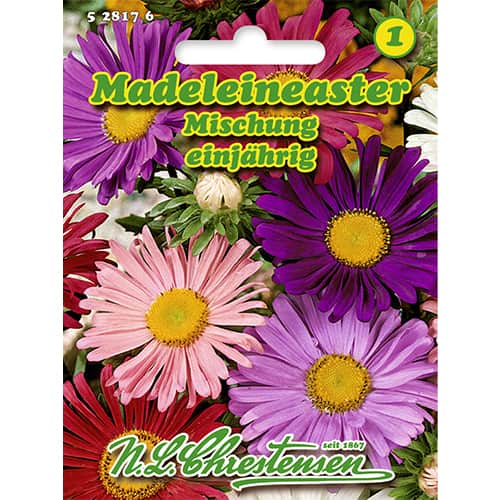 Aster chiński Madeleineaster, mix - Nasiona. Ilość w opakowaniu: 1 opak - GradinaMax
