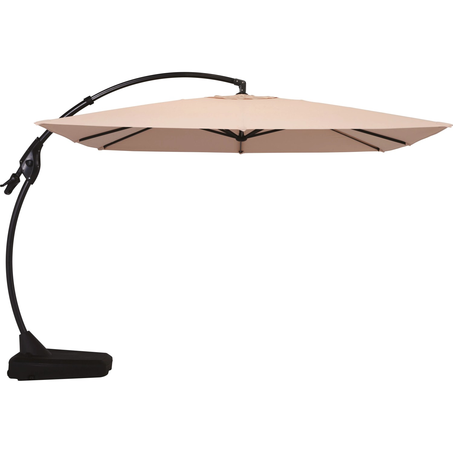 Parasol ogrodowy PEORIA beżowy - 300 x 300 cm