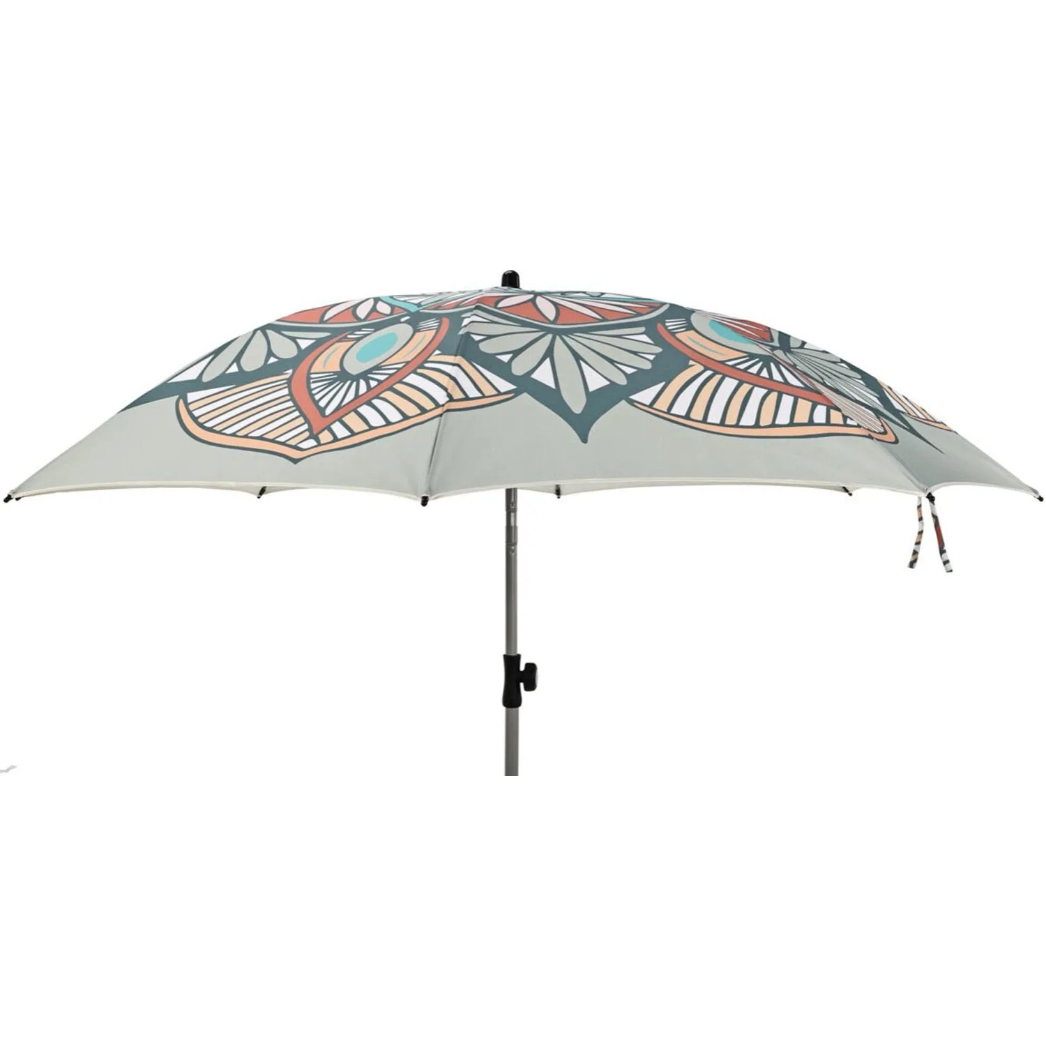 Parasol ogrodowy łamany MANDALA jasnoszary - śr. 200 cm