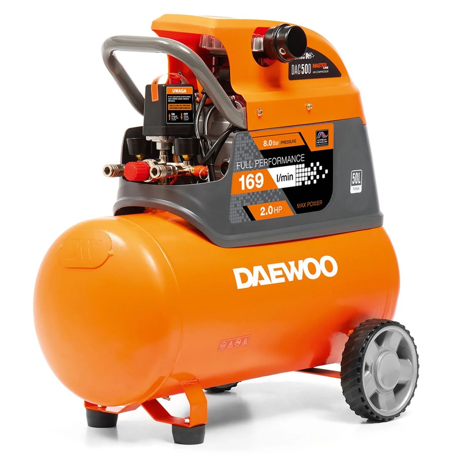 DAEWOO Kompresor powietrza DAC 50D 50L 8 bar