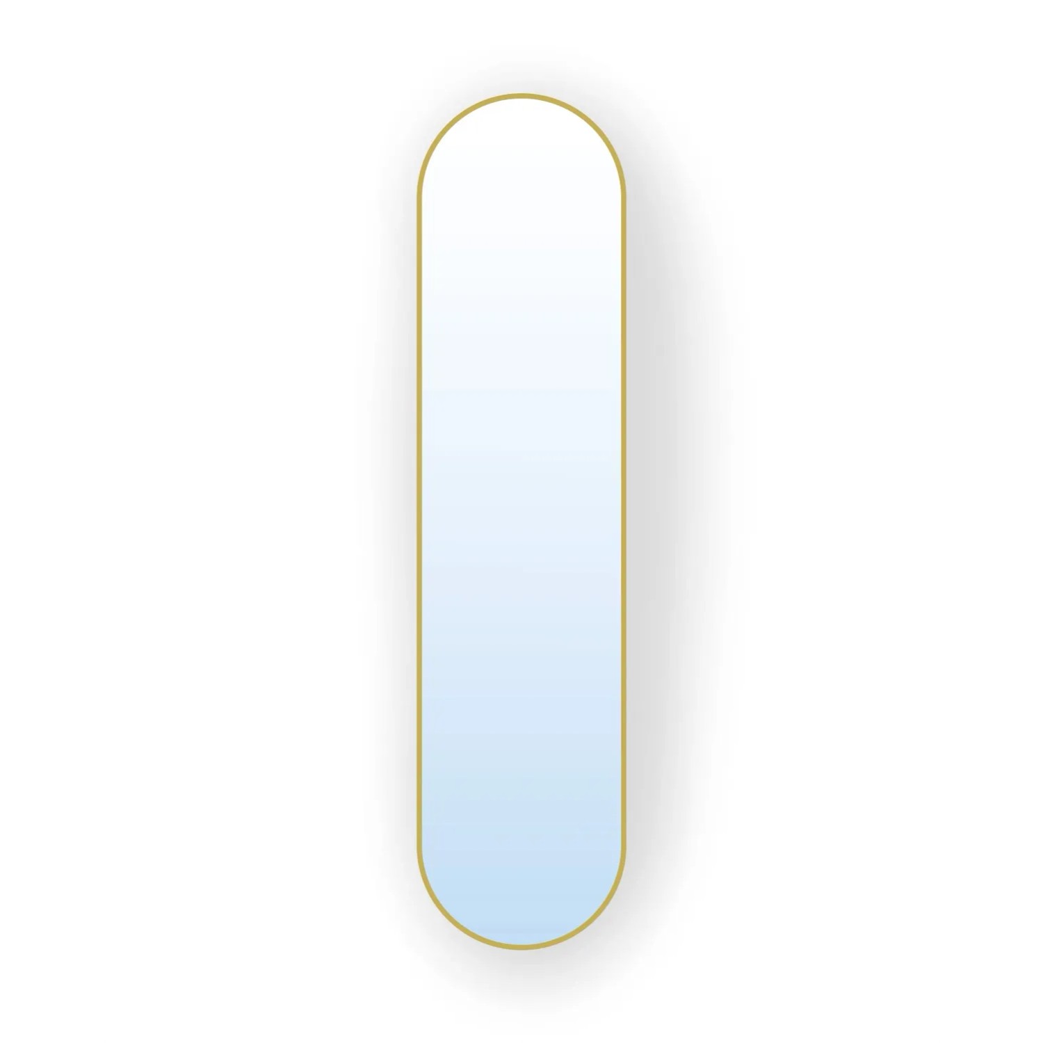 Lustro Pastille Złote Oval 140x60