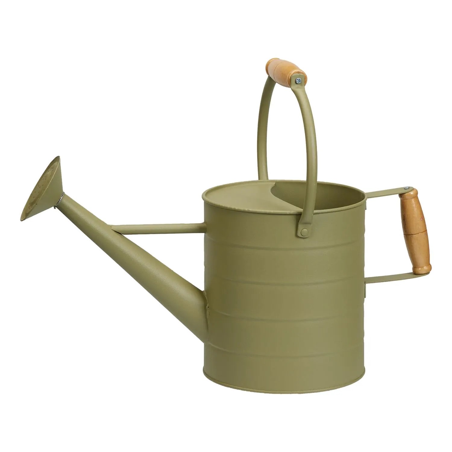 Konewka metalowa malowana zielona - 3,5 l