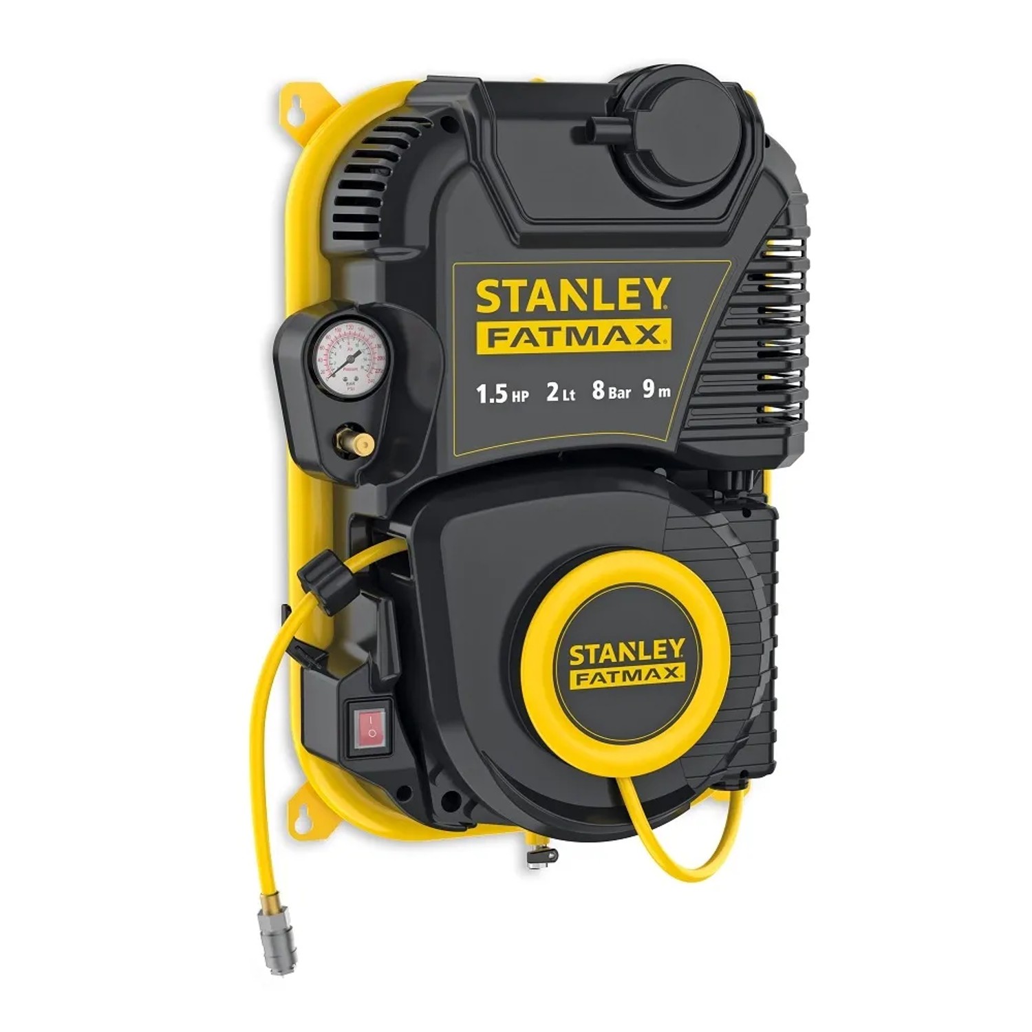 Stanley FatMax Kompresor bezolejowy naścienny 2L 8 bar