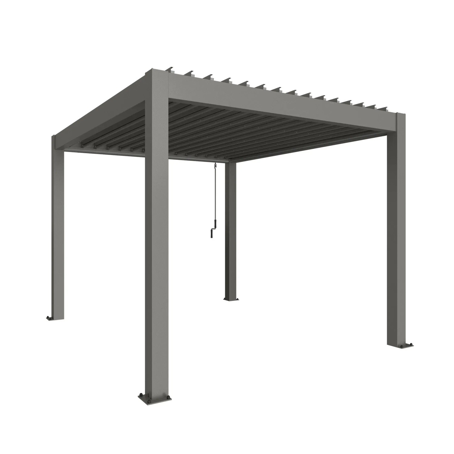 Biohort Pergola 255 cm x 367,5 cm x 312 cm kwarc-szary metalik