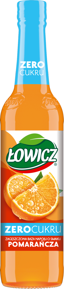 Syrop Łowicz, Zero Cukru, pomarańczowy, 400ml