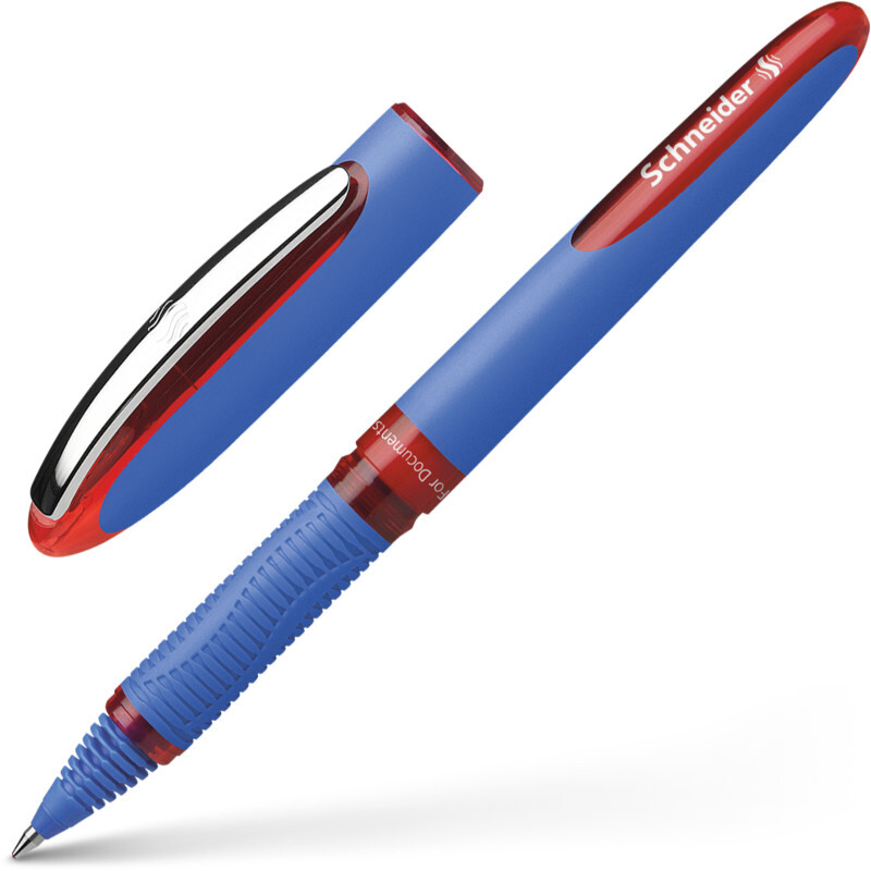 Pióro kulkowe Schneider One Hybrid C, 0.3 mm, czerwony