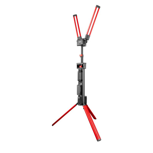 Reflektor akumulatorowy LED stojący z pokrowcem 2x50W 10000lm PRO