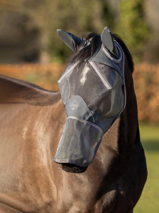 LeMieux maska przeciw owadom Armour Shield z ochroną uszu i nosa 24h