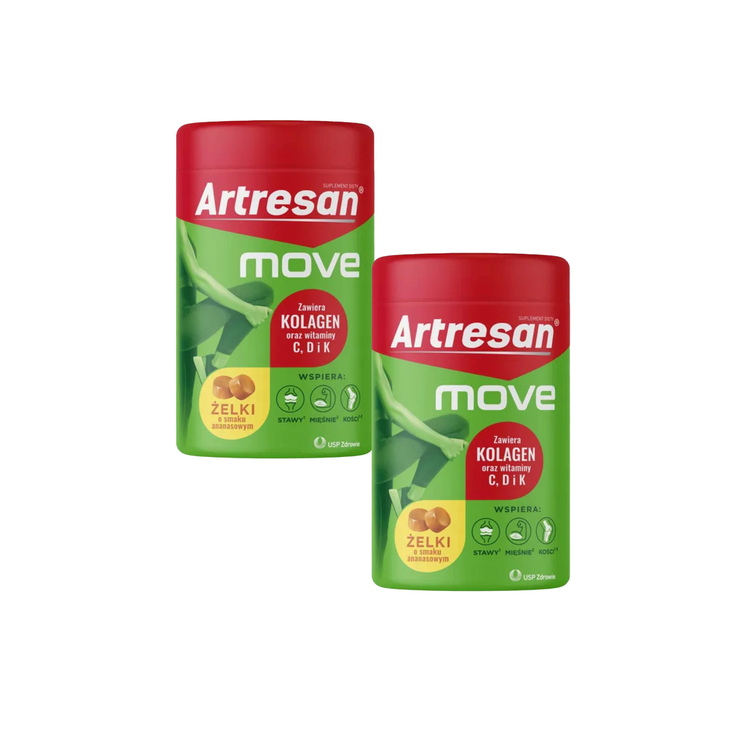 [zestaw] 2x artresan move, żelki, 150 g