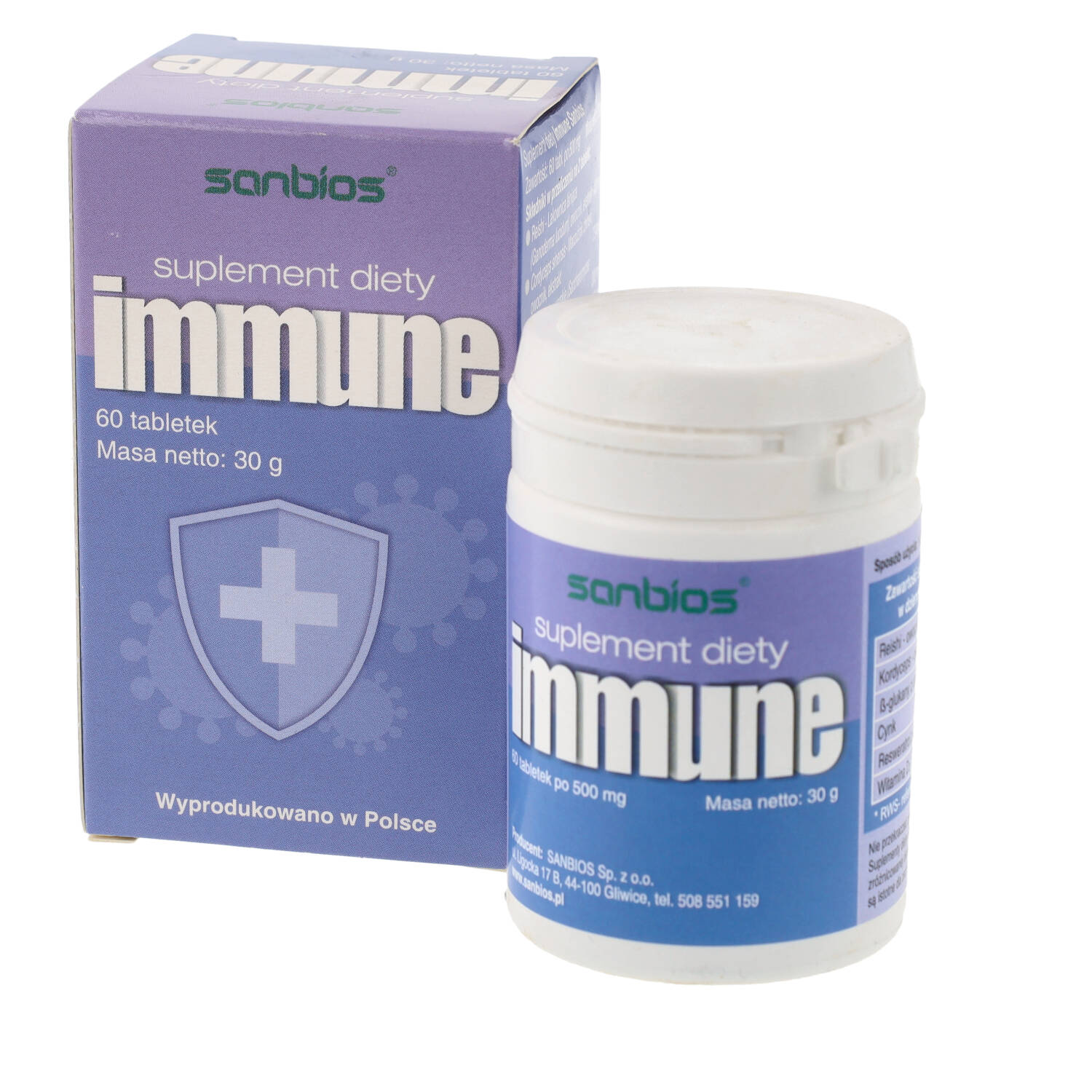 Sanbios immune odporność, 60 tabletek (data ważności: 31.07.2026)