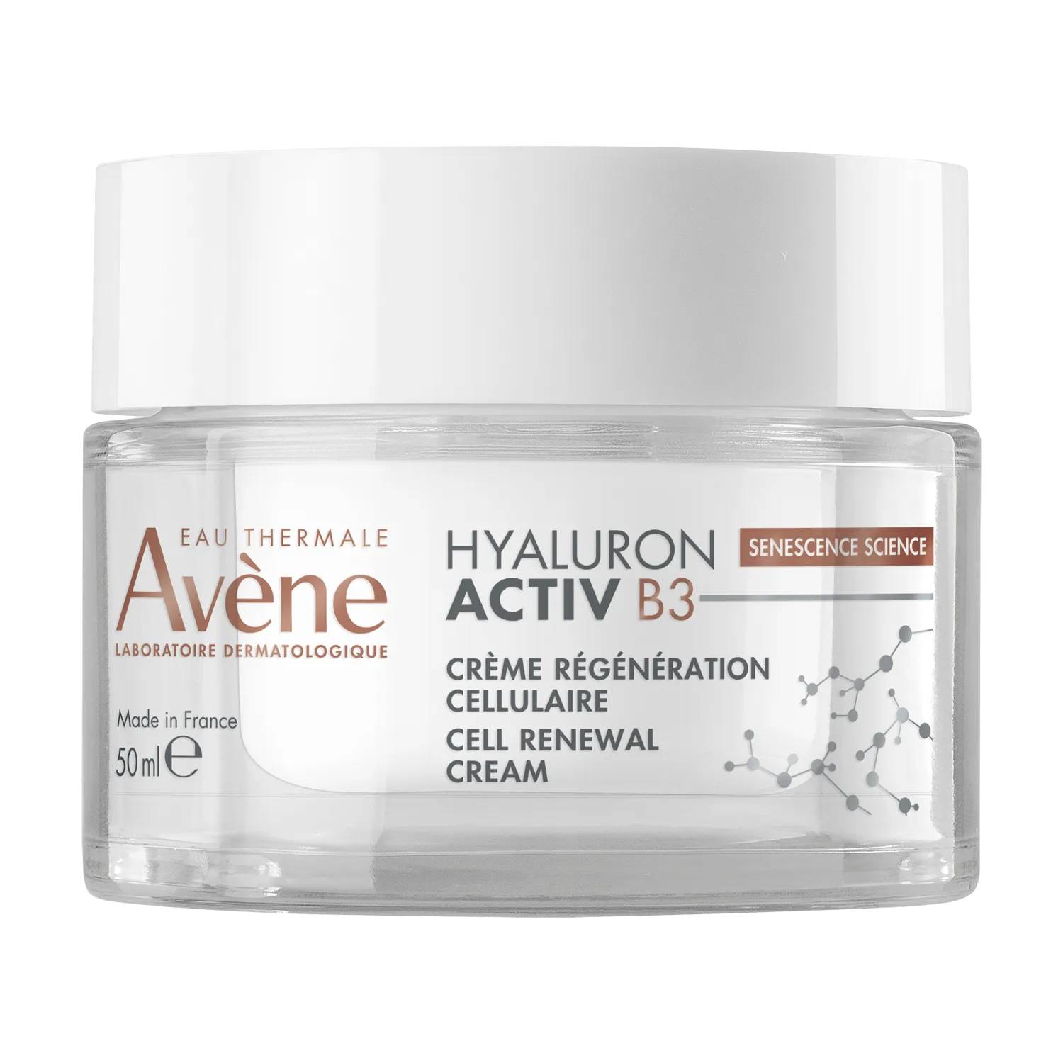 Avene hyaluron activ b3 - krem przeciwzmarszczkowy, odbudowujący komórki, 50 ml
