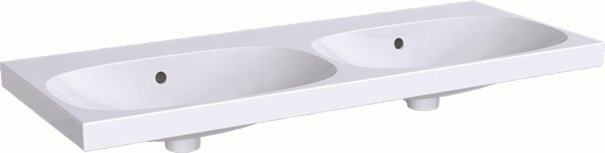 Geberit Acanto umywalka 120x48 cm podwójna prostokątna biała 500.628.01.2