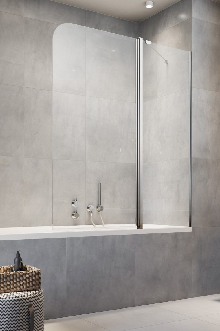 Radaway Eos PND II parawan nawannowy 110 cm prawy chrom/szkło przezroczyste 1206211-01R