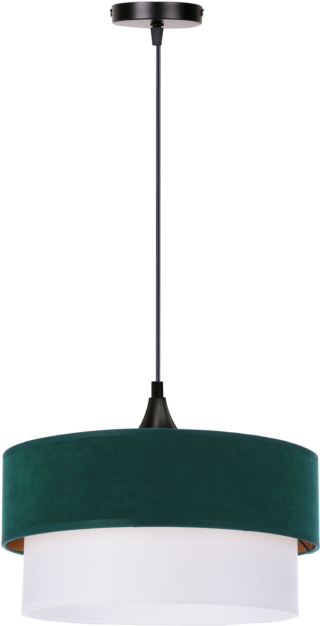 Candellux Sinagra lampa wisząca 1x60W zielony/złoty/biały 31-19691