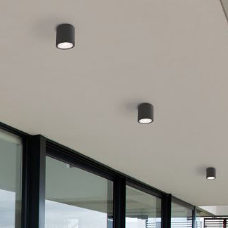Nowodvorski Lighting Edesa lampa podsufitowa zewnętrzna 1x7 W czarna 9107