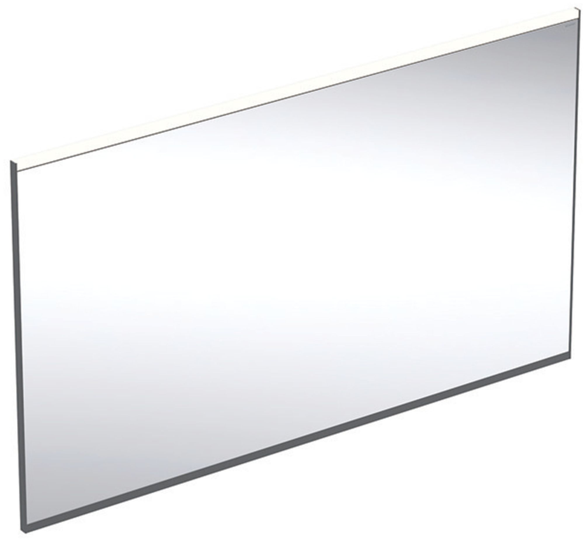 Geberit Option Plus Square lustro 120x70 cm prostokątne z oświetleniem LED czarny mat 502.785.14.1