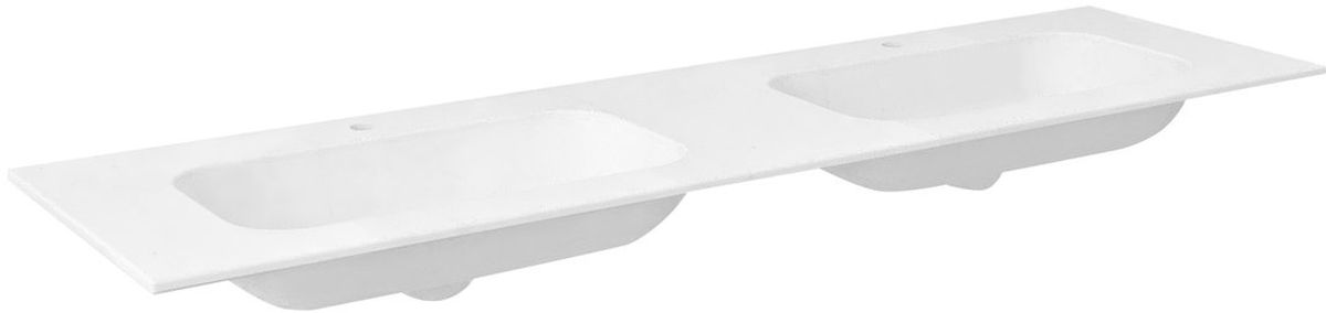 Sapho Aruba umywalka 170x51,5 cm meblowa prostokątna podwójna biały mat AR170-B2M