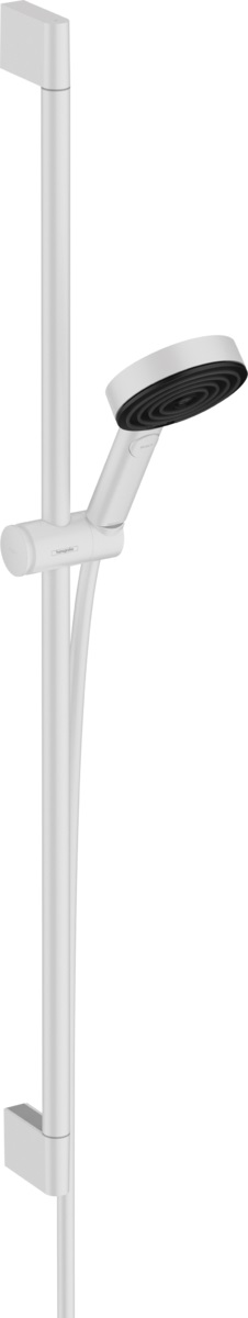 Hansgrohe Pulsify Select zestaw prysznicowy ścienny EcoSmart biały mat 24171700