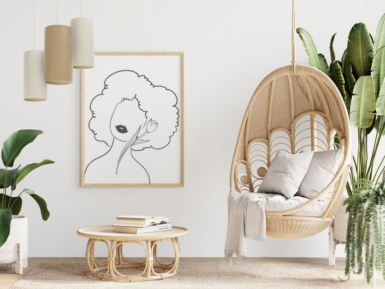 BPS Koncept Boho Ellegant Slim lampa wisząca 1x60 W brązowa 0T0-014-15W30