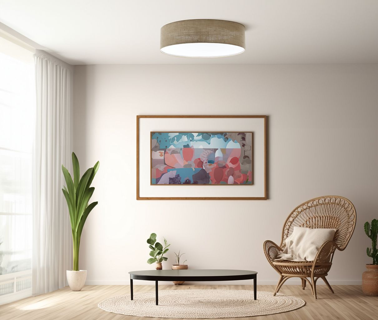 BPS Koncept Boho Ellegant plafon 2x60 W brązowy 090-226-70