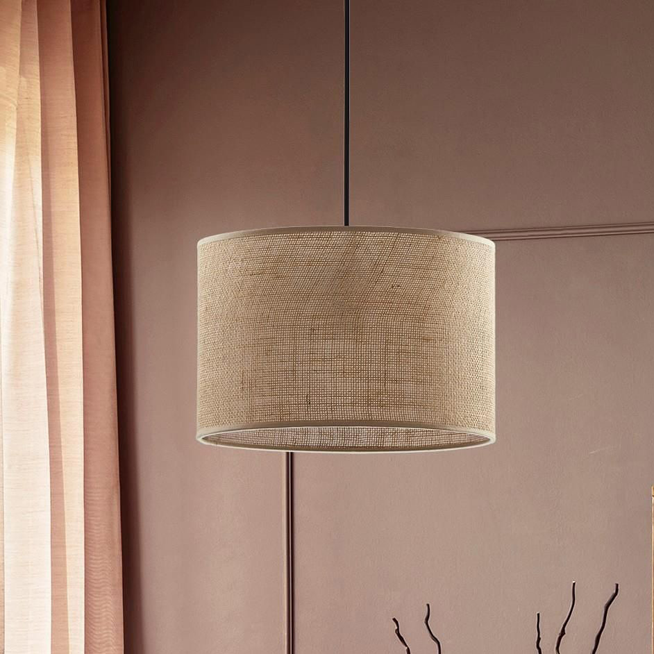TK Lighting Juta lampa wisząca 1x15W brązowa 6580