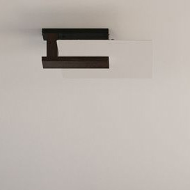 Sollux Lighting Lappo lampa podsufitowa 2x60W biały/wenge SL.1097