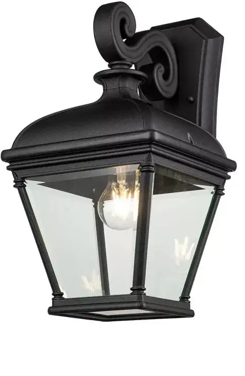 Elstead Lighting Bayview kinkiet zewnętrzny 1x60 W czarny BAYVIEW-2L-BK