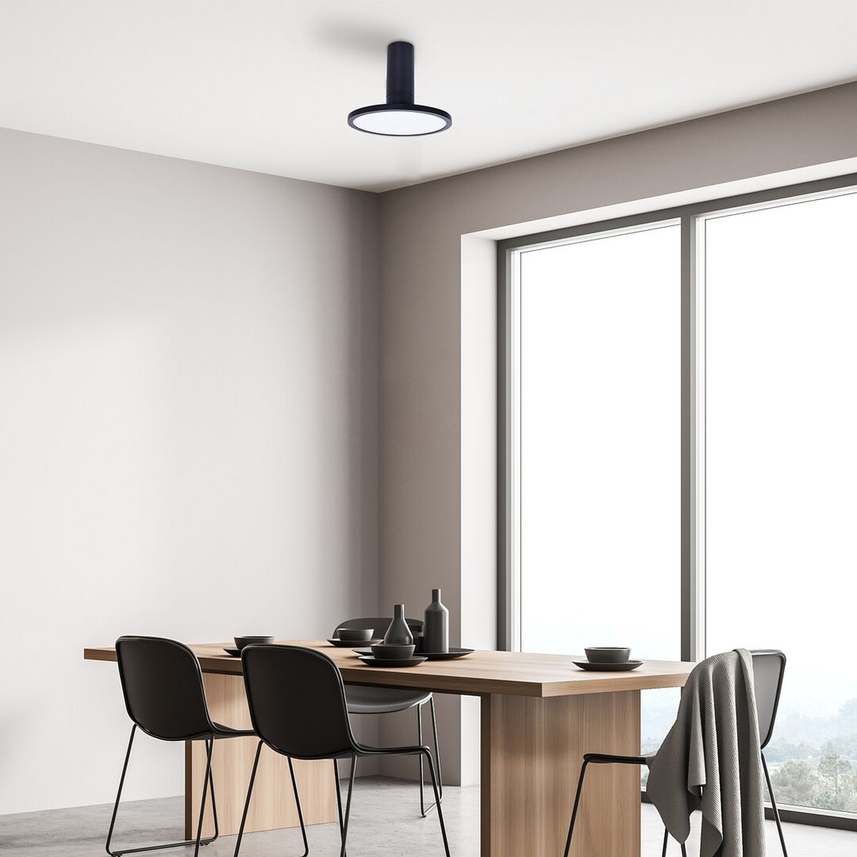 Rabalux Ovidia lampa podsufitowa 1x20 W biała-czarna 71323