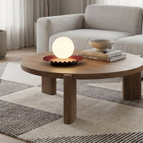Emibig Umbra lampa stołowa 1x8 W burgund/czarna 1732/LN1