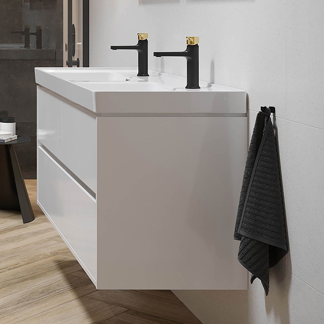 Cersanit Crea umywalka z szafką 100 cm zestaw meblowy biały S801-280 - Wysyłka w 24h