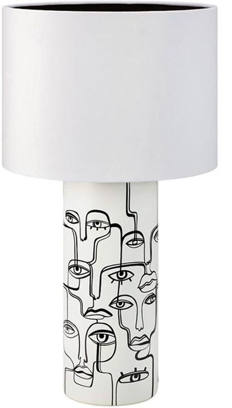 Markslöjd Family lampa stołowa 1x40W biała/czarna 108246