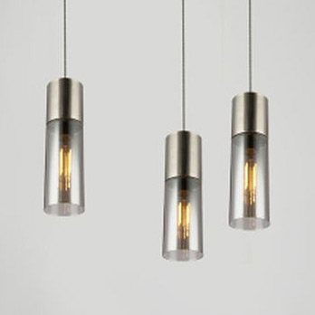 Globo Lighting Annika lampa wisząca 1x25W chrom satynowy/szkło przydymione 21000HN