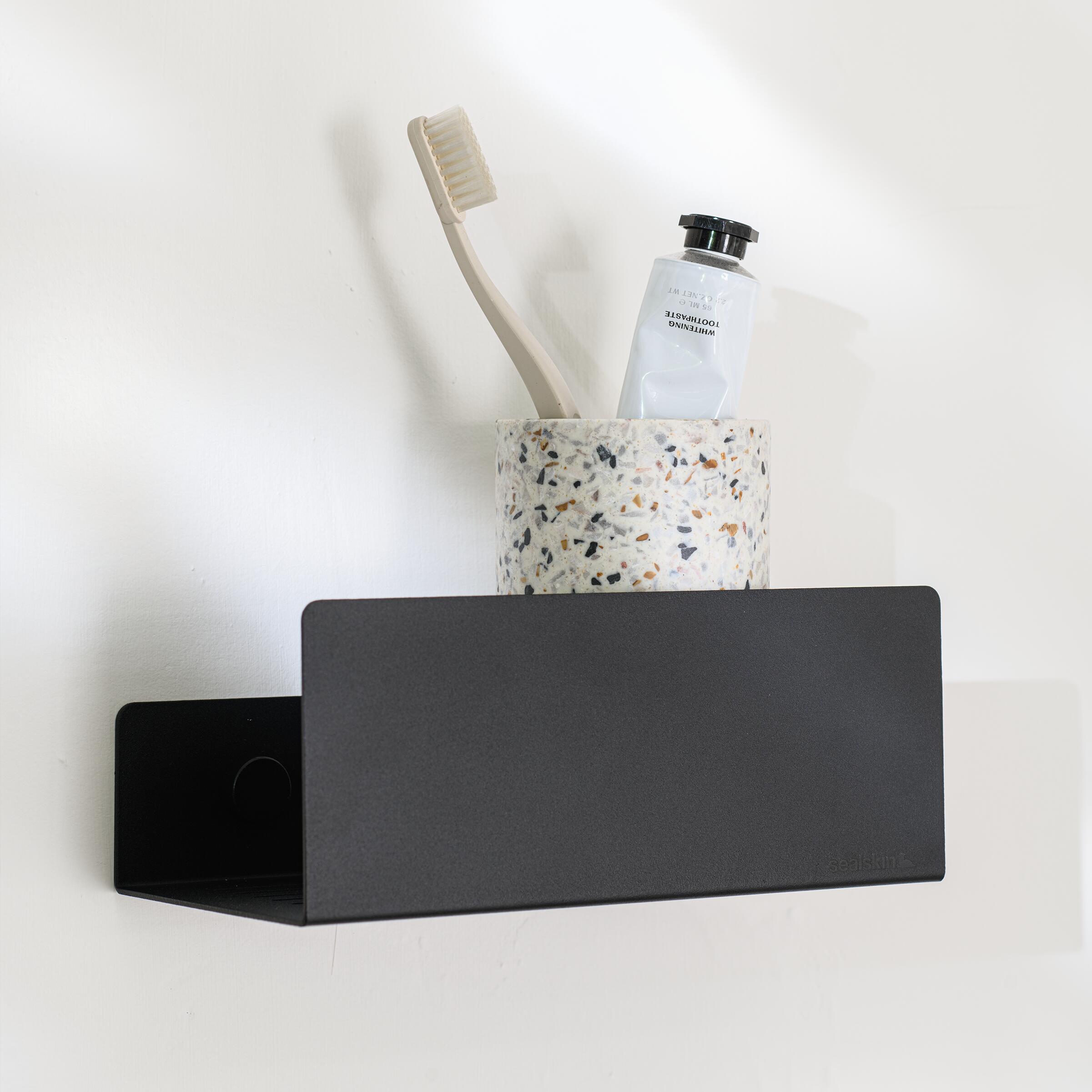 Sealskin Brix półka prysznicowa 20 cm czarna 800792
