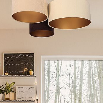 BPS Koncept Plafoniady plafon 3x60 W złoty-brązowy-beżowy-kremowy 080-01-029 - Wysyłka w 24h