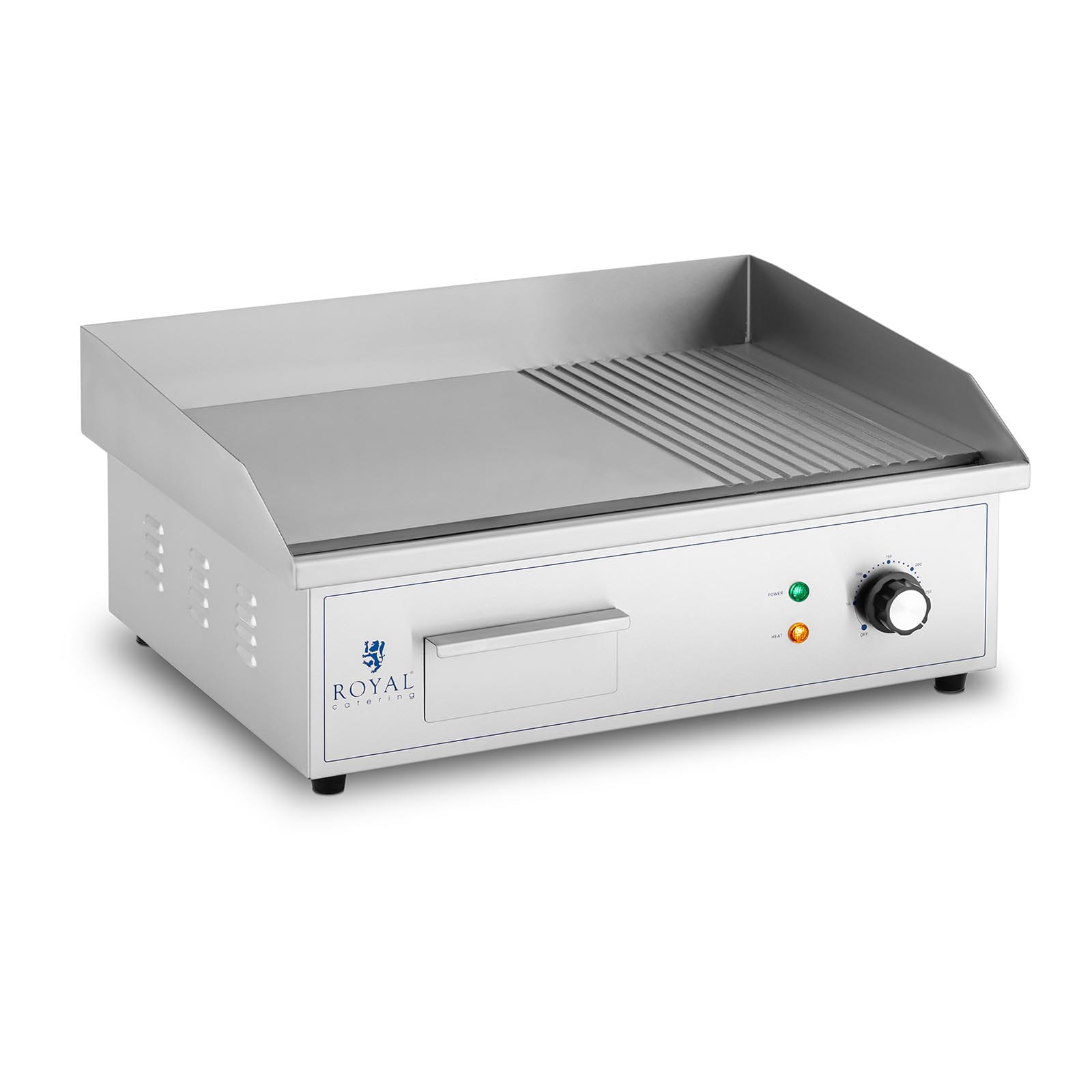 Grill elektryczny, płyta grillowa gładko-ryflowana 3kW