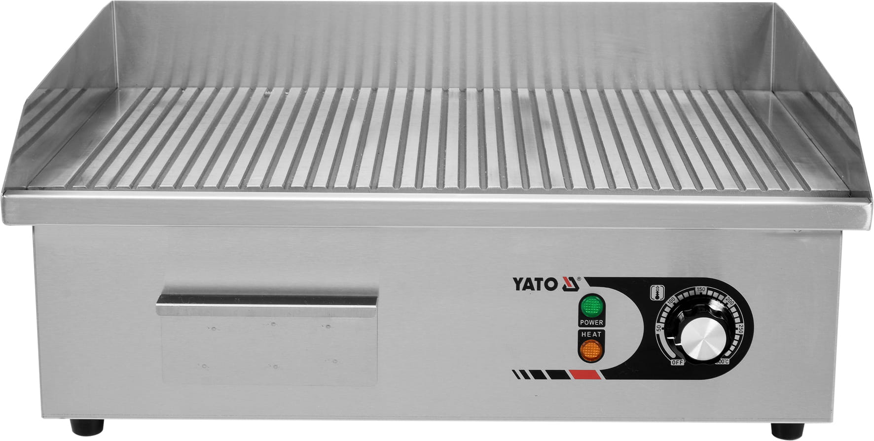 Elektryczna płyta grillowa ryflowana 55x35cm 3000W
