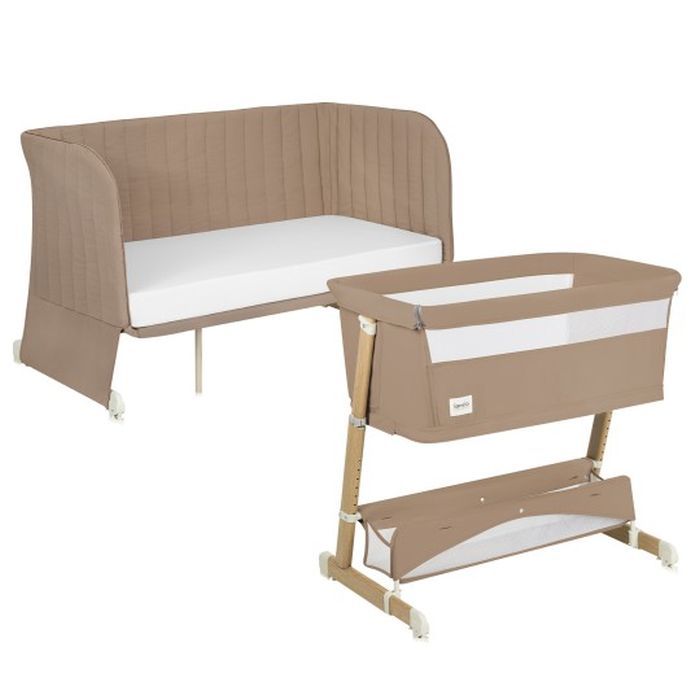 Lionelo Thomi Plus 5w1 - łóżeczko dziecięce-Beige Carmel