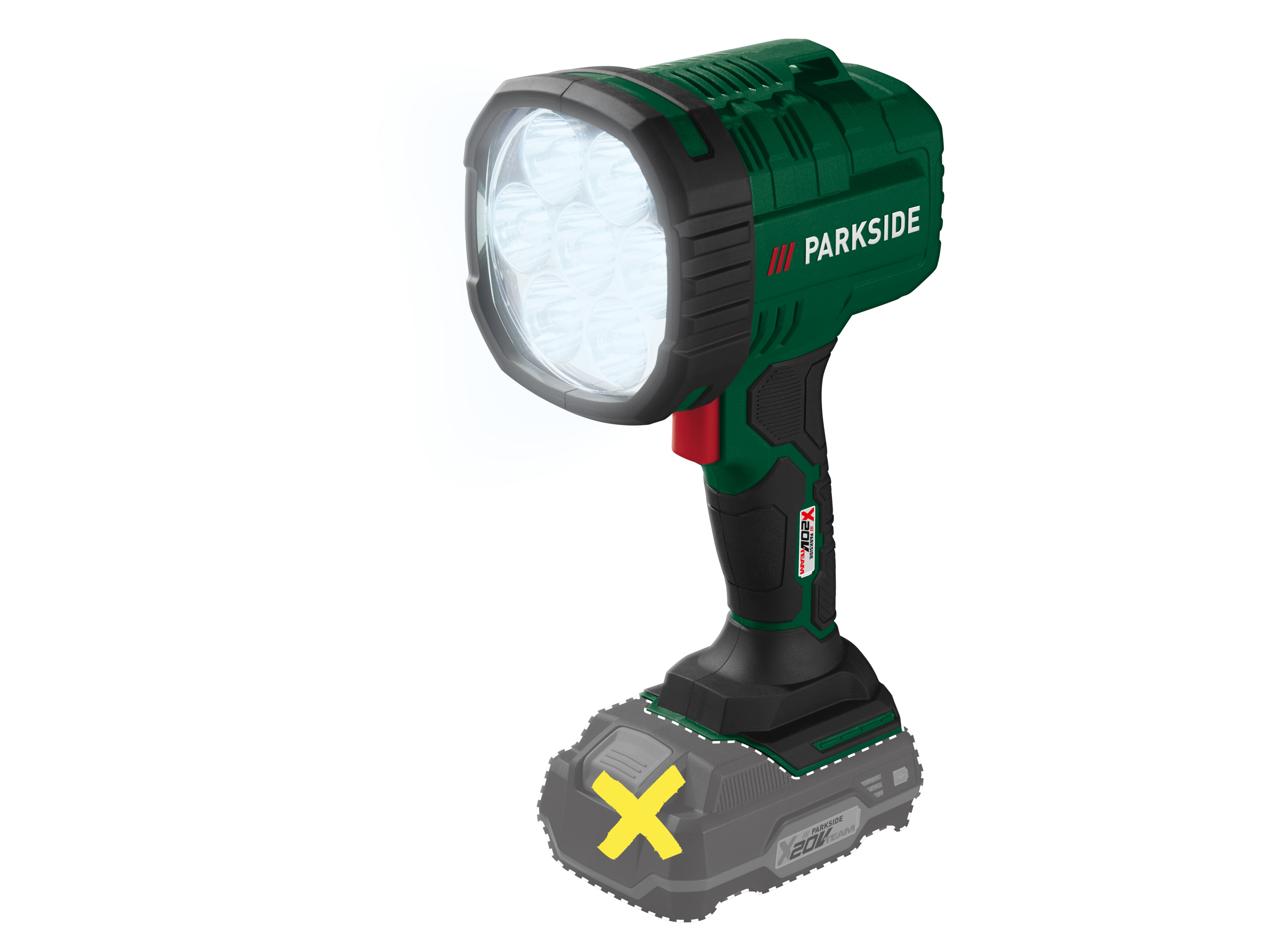 Parkside Akumulatorowa lampa ręczna Led, 20 V, Phla 20-Li A1 bez akumulatora i ładowarki