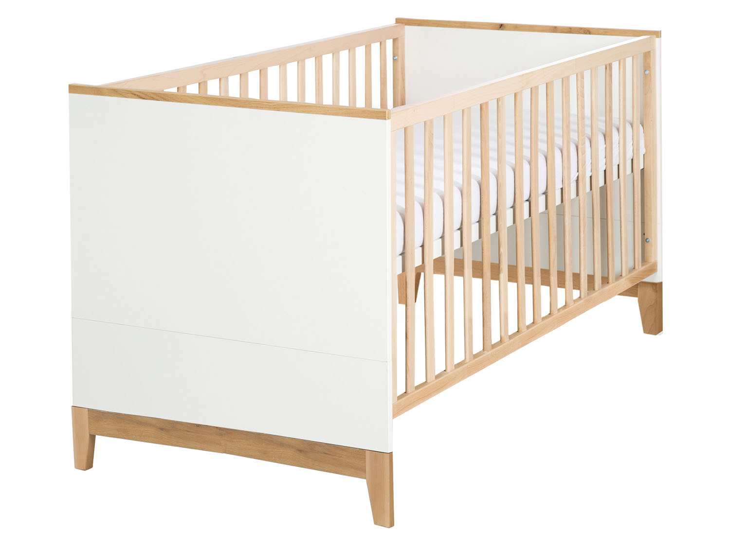 roba Łóżeczko dziecięce kombi »Finn«, 70 x 140 cm brązowe stopy