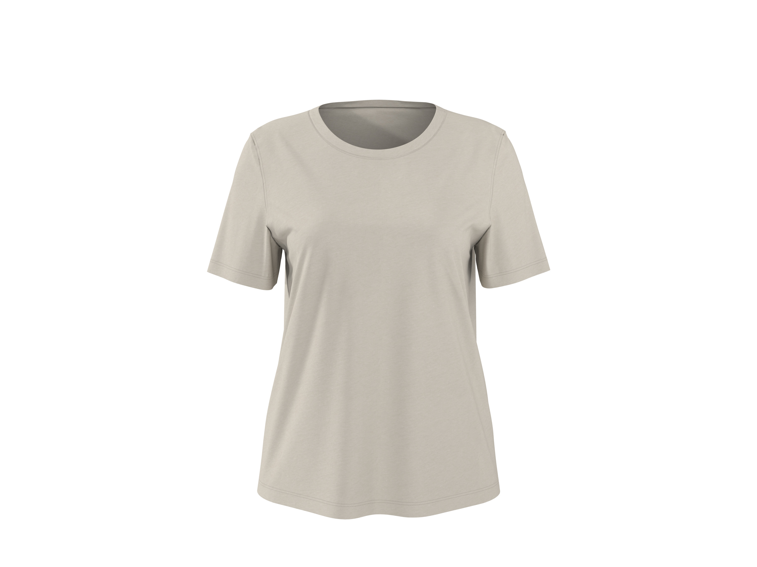 esmara T-shirt damski z lnem Beżowy, XS 32/34