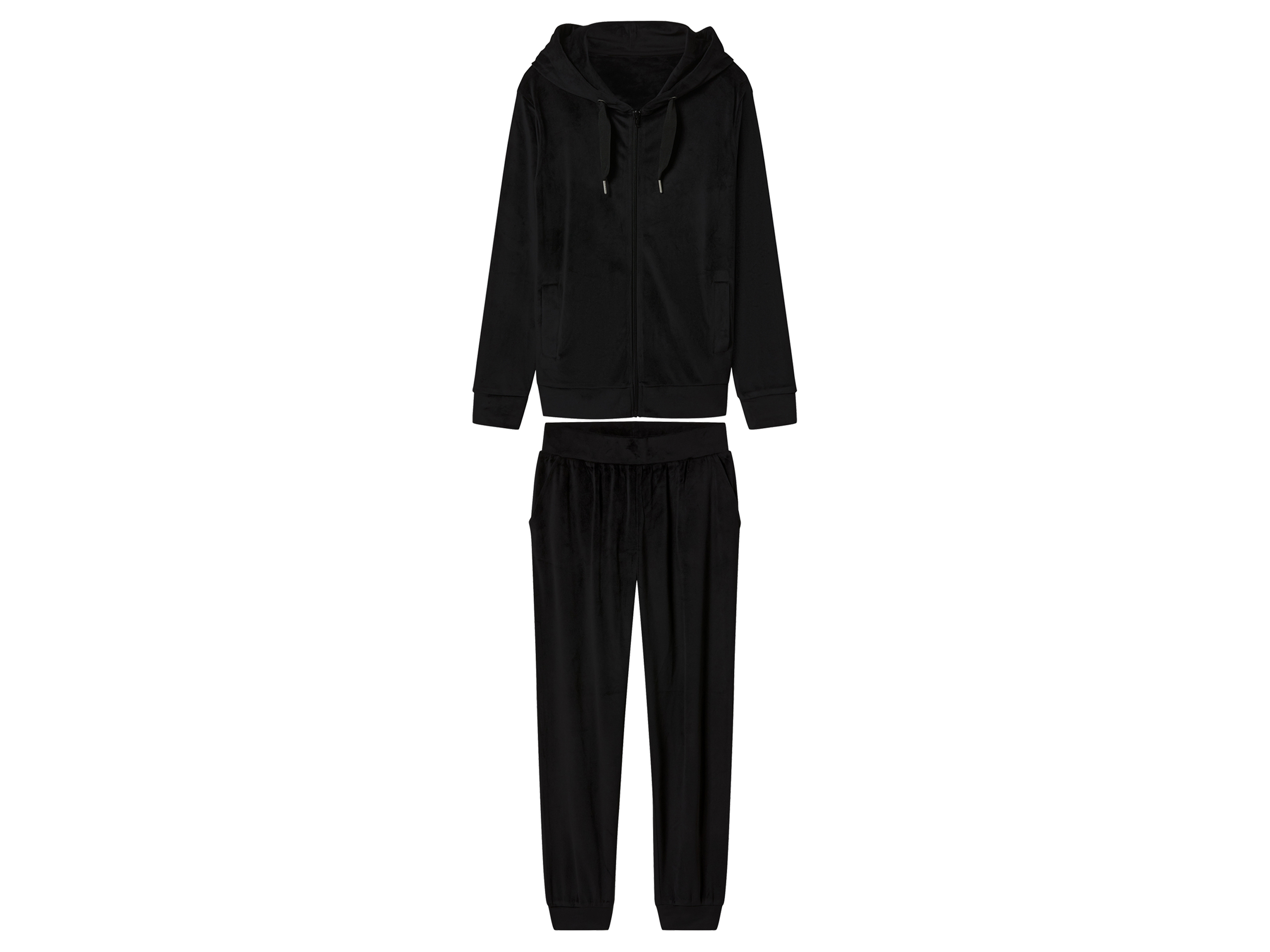 esmara Dres welurowy damski Czarny, M 40/42