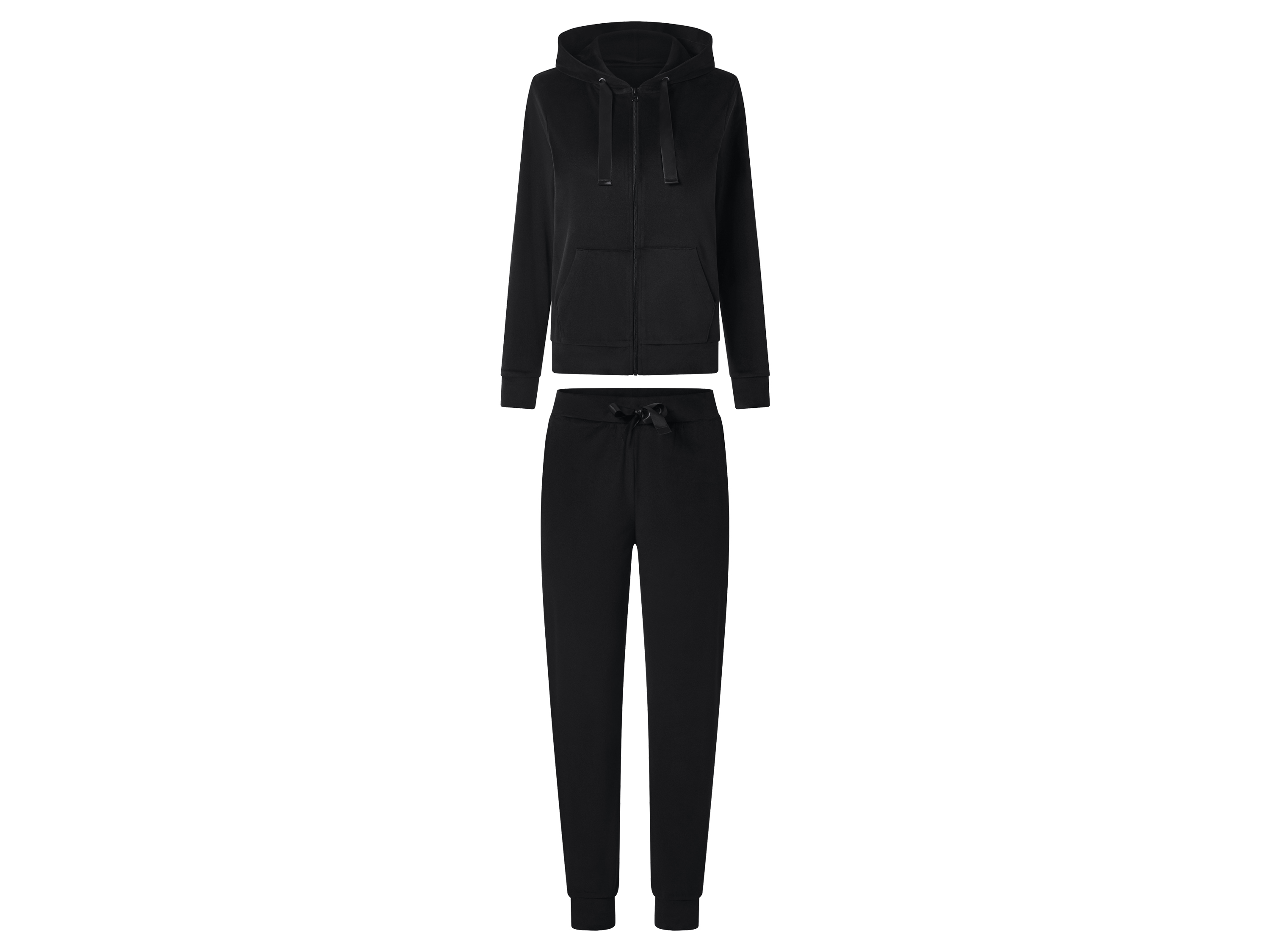 esmara Dres welurowy damski Czarny, L 44-46