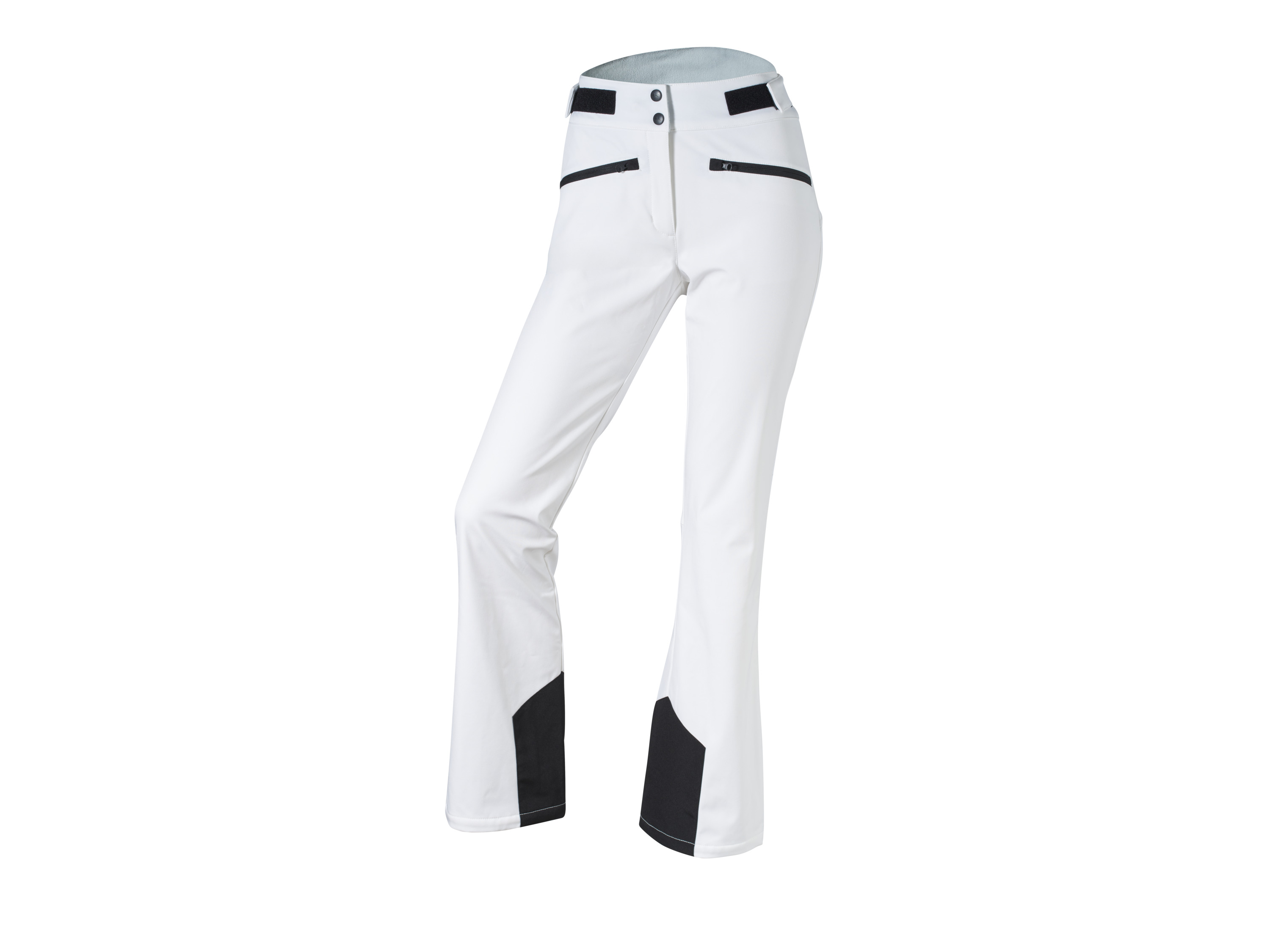 Crivit Spodnie narciarskie damskie softshell Biały, 38